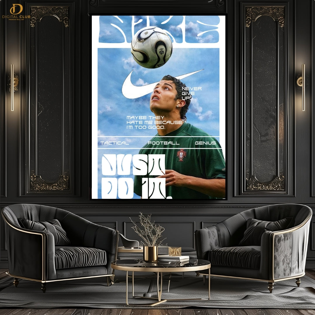 Young Ronaldo - Football - Premium Wall Art