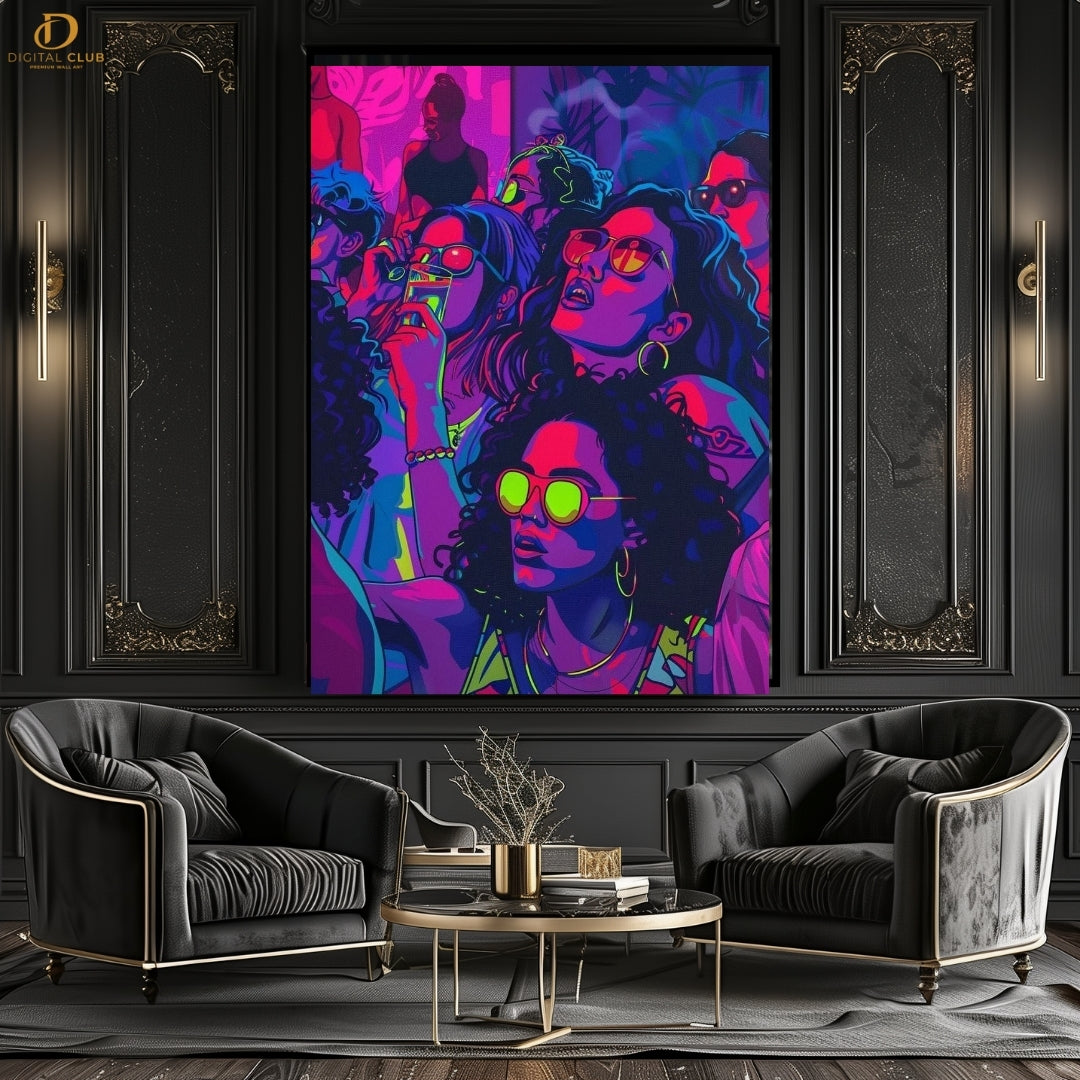 Girls Party Artwork- Premium Wall Art