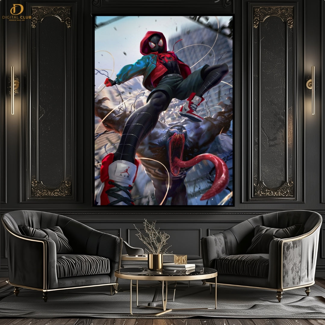 Spider Man Miles Morales - Premium Wall Art