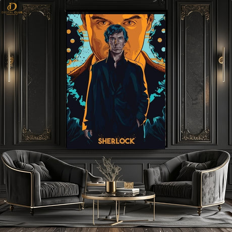 Sherlock 02 Poster - Movie- Premium Wall Art