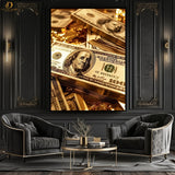 Gold Dollars-Premium Wall Art