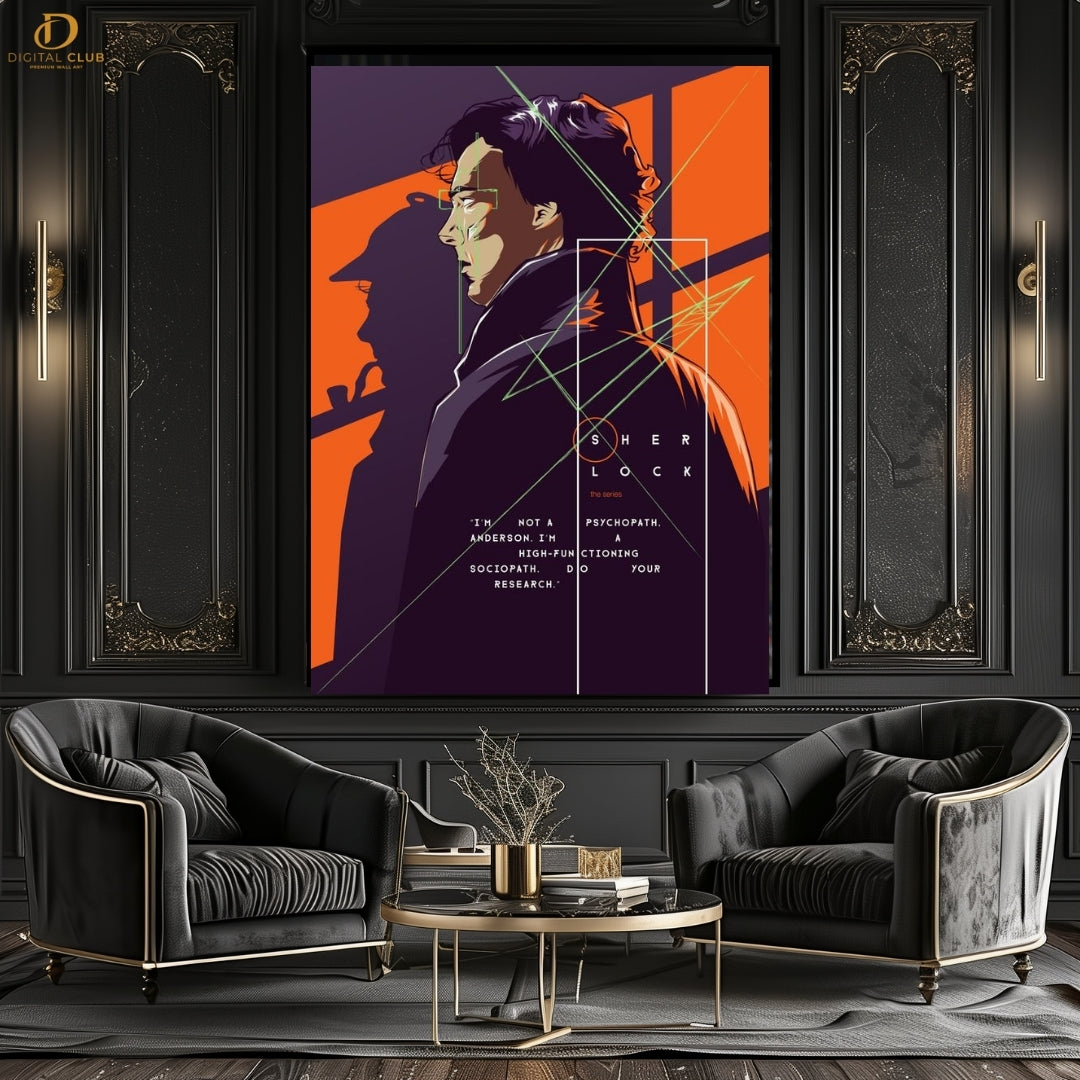 Sherlock Poster - Movie- Premium Wall Art