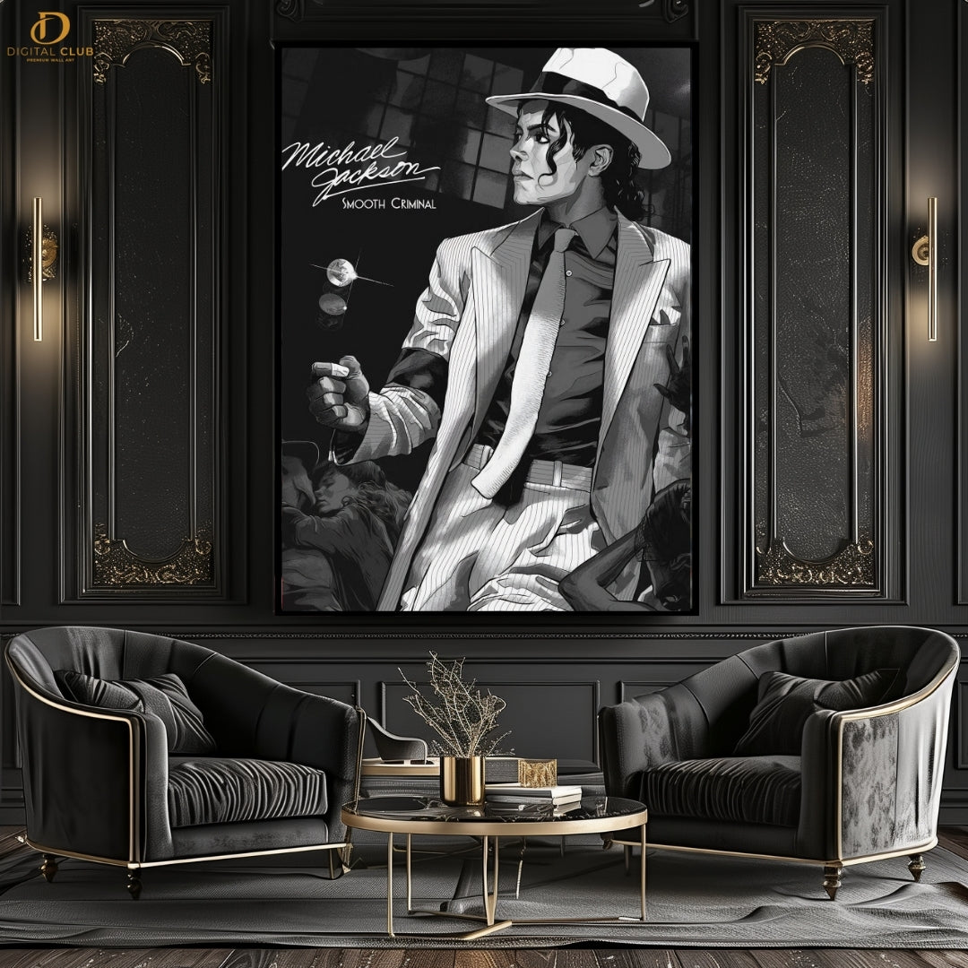 MICHEAL JACKSON Smooth Criminal - Singer- Premium Wall Art