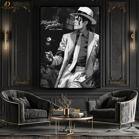 MICHEAL JACKSON Smooth Criminal - Singer- Premium Wall Art