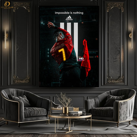 Christano Ronaldo Quote - Football - Premium Wall Art