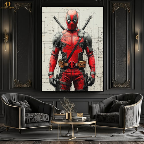 DEADPOOL GRAPHICS - Premium Wall Art