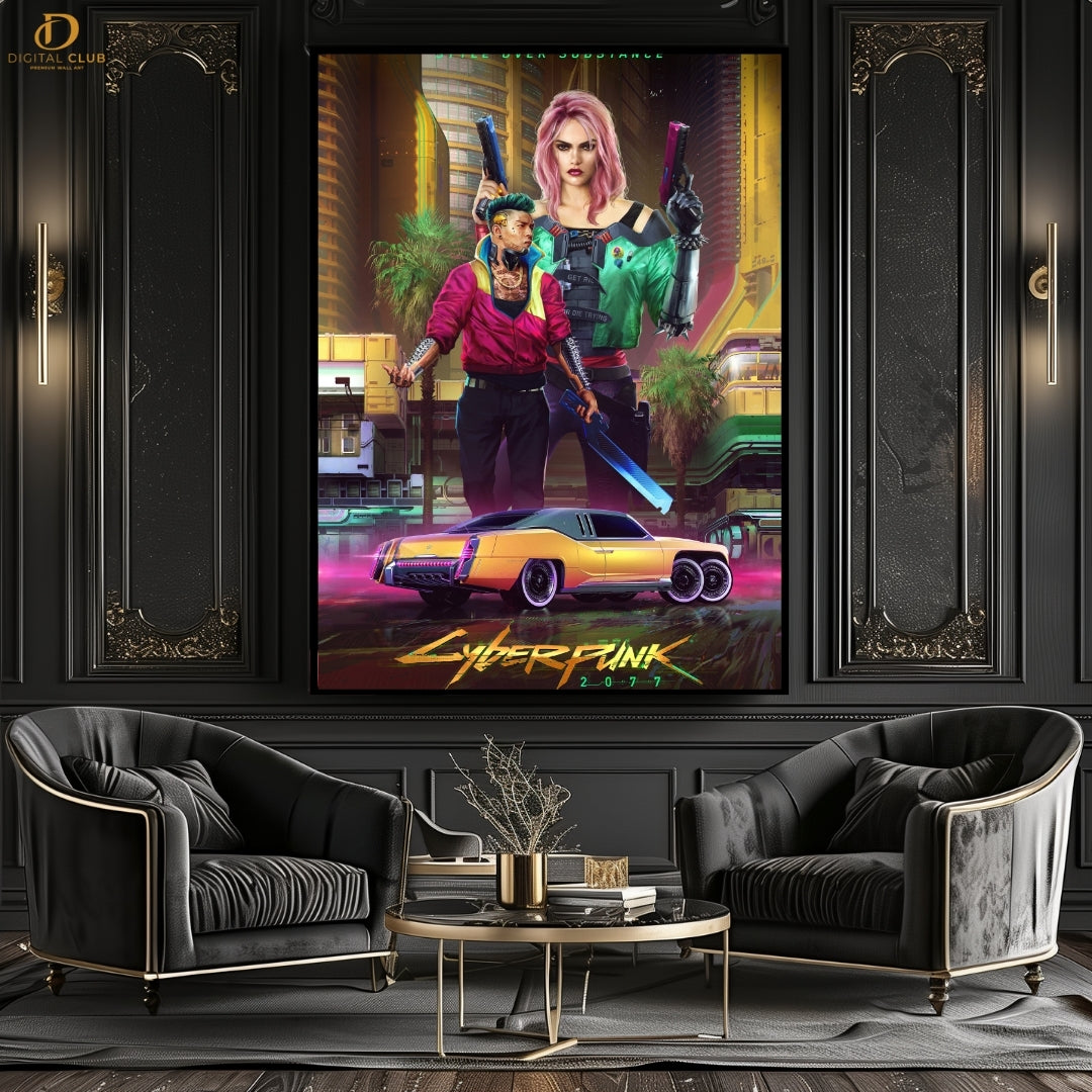 CYBERPUNK - GAMING  - Premium Wall Art