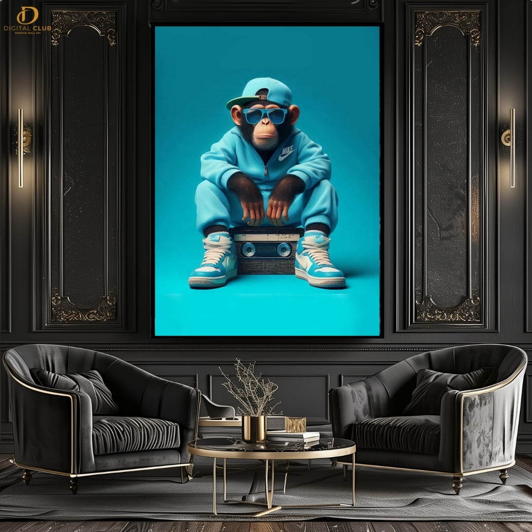 Monkey Music NFT - Premium Wall Art