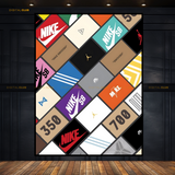 Sneakers Box Artwork Premium Wall Art