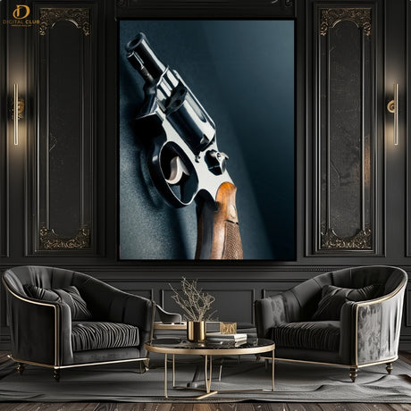 Revolver Gun - Premium Wall Art