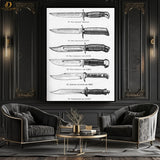 Knifes Collection - Premium Wall Art