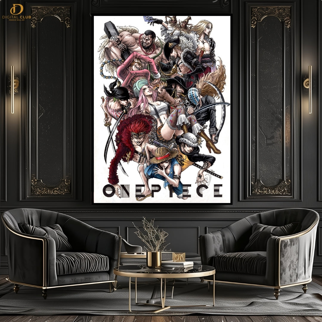 One Piece Realistic Art - ANIME - Premium Wall Art