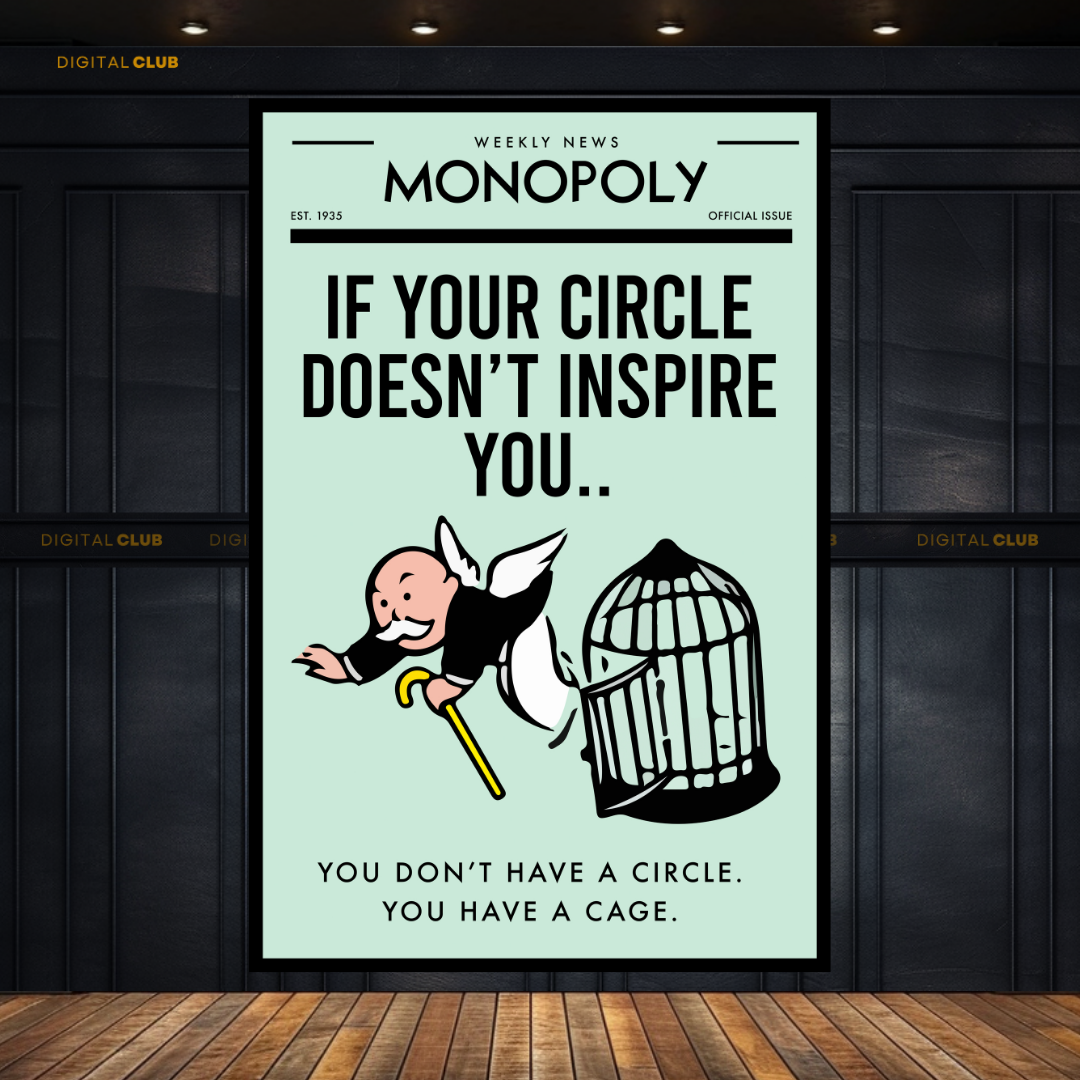 Monopoly Quote 6 Premium Wall Art