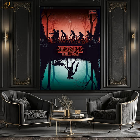 Stranger Things - Movie Poster - Premium Wall Art`