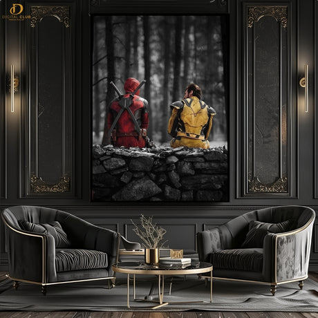 Deadpool X Wolverine  Movie - Premium Wall Art