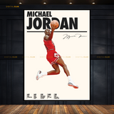 Michael Jordan Signed Artwork - Premium Wall Art