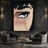 Girl Tears - Pop Art- Premium Wall Art