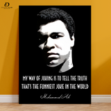 Muhammad Ali - Quote - Premium Wall Art