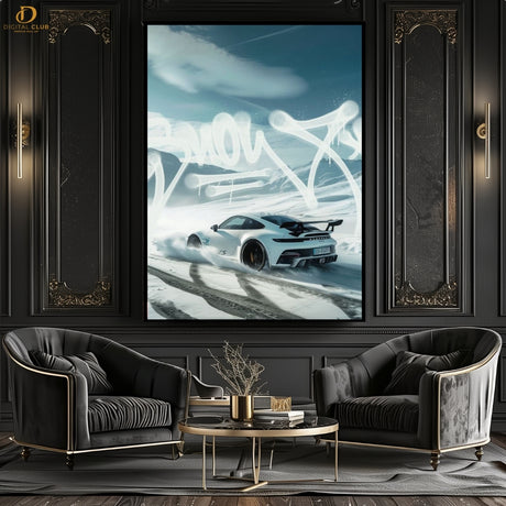 PORSCHE -CAR- Premium Wall Art