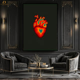 Heart Graphic - Premium Wall Art