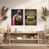 Adesanya UFC Champ - 2 Panel Wall Art