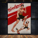 BloodSport Van Damme 2 Movie Premium Wall Art