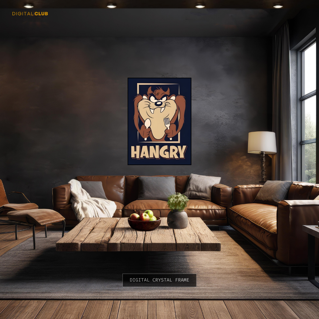 Taz Looney Tunes Hangry Premium Wall Art