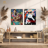 Muhammad ALI x KARL WHO Pop Art - 2 Panel Wall Art