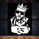 Imran Khan B&W Music Artist  Premium Wall Art