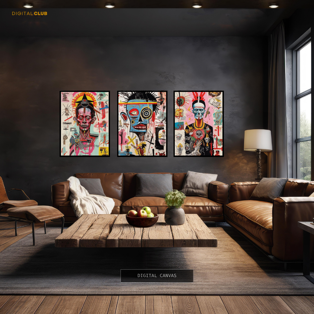 Abstract Artwork - 3 Panel Wall Art