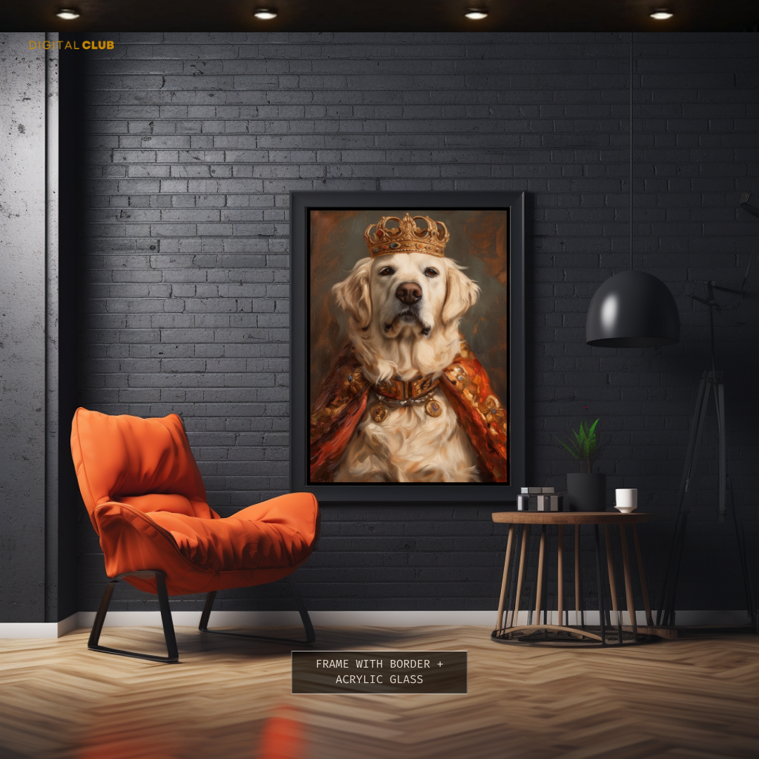 Royal DOG Artwork - Animal & Wildlife Premium Wall Art