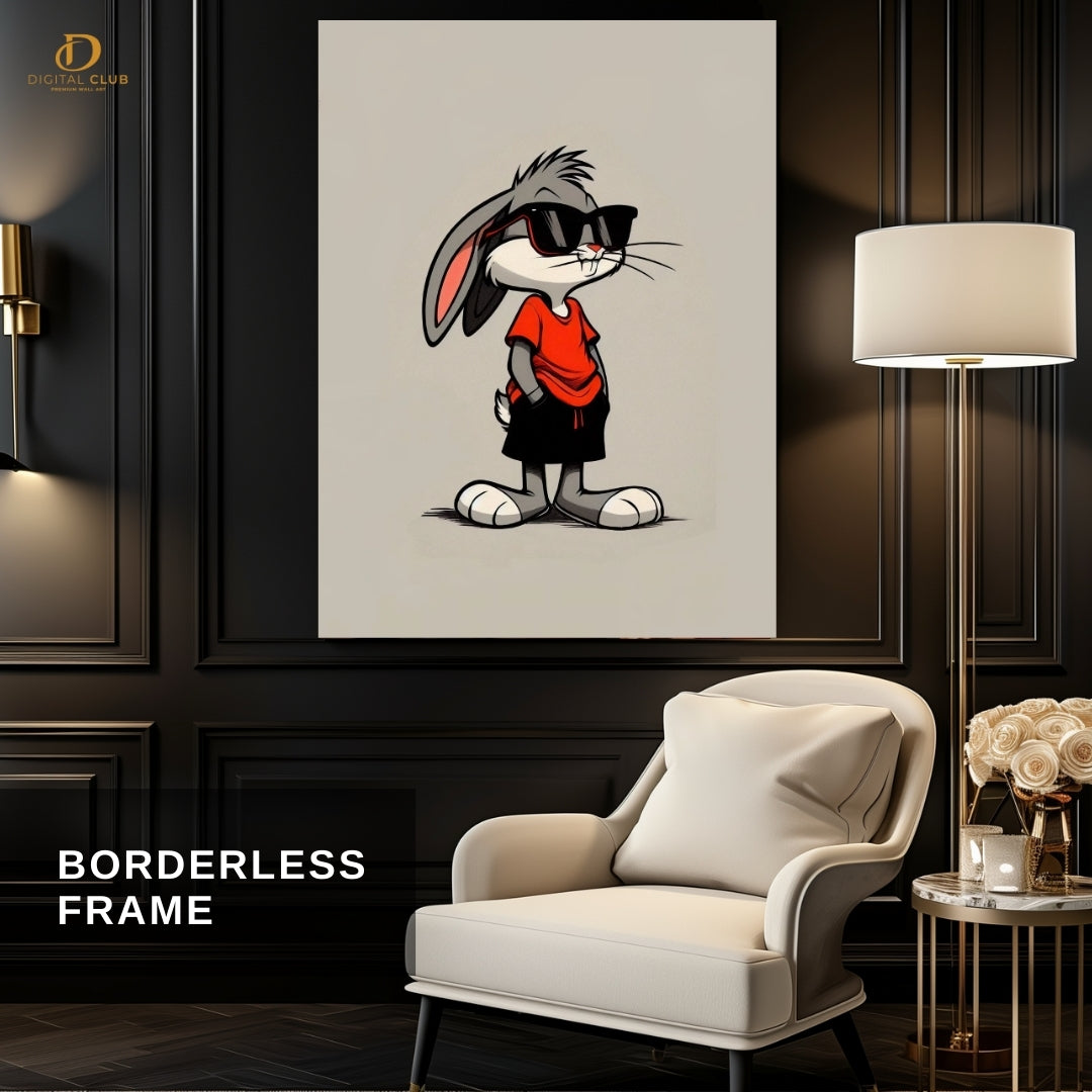 Bunny Cartoon- Premium Wall Art