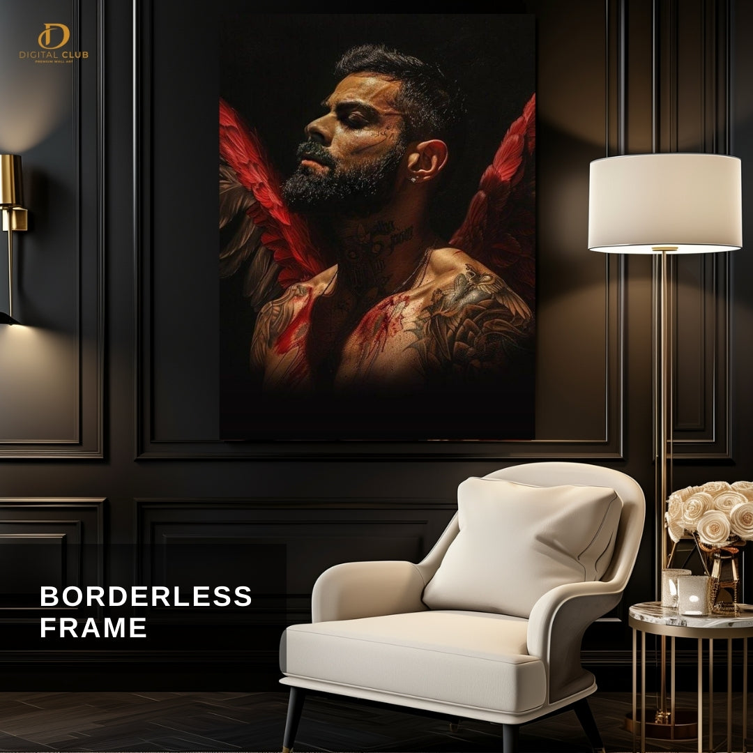 Devil Virat Kholi - Cricket - Premium Wall Art