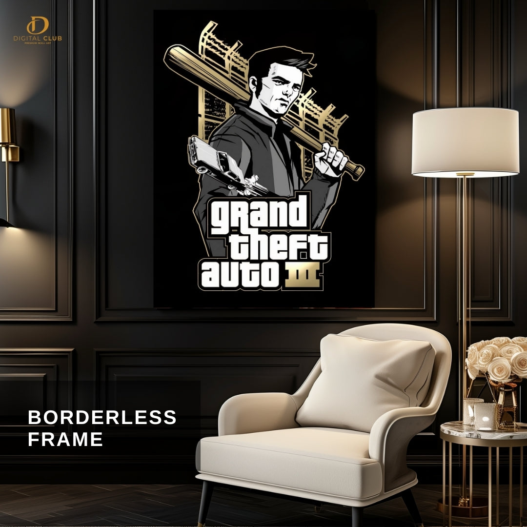 GTA 3 - Gaming -Premium Wall Art