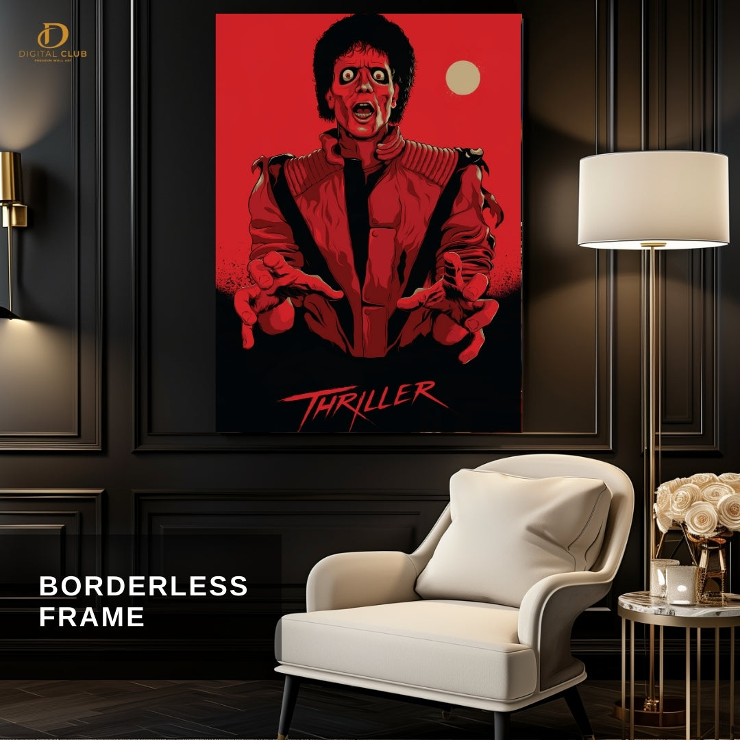 MICHEAL JACKSON Thriller - Singer- Premium Wall Art