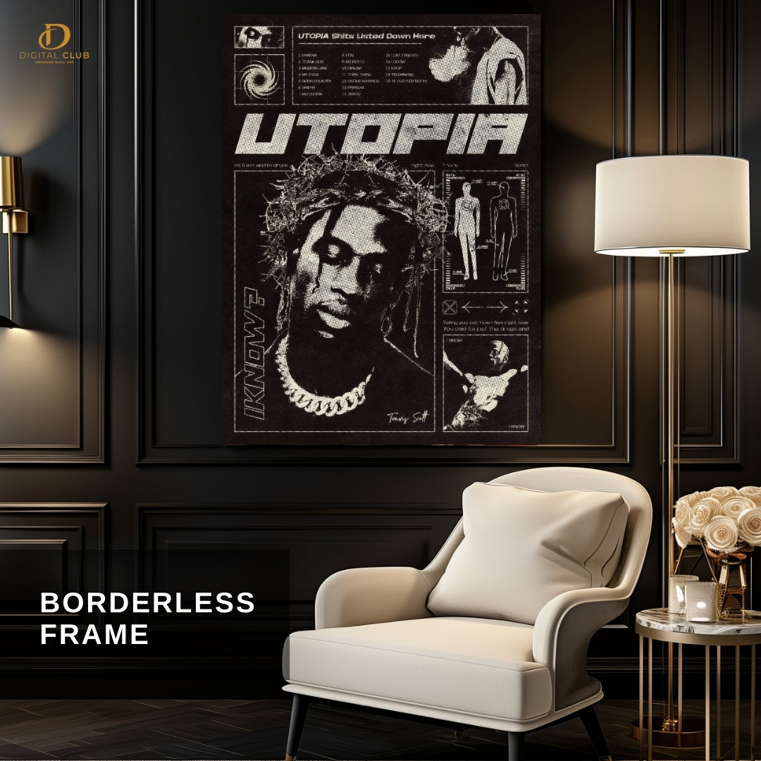 Travis Scott - Utopia Music - Premium Wall Art