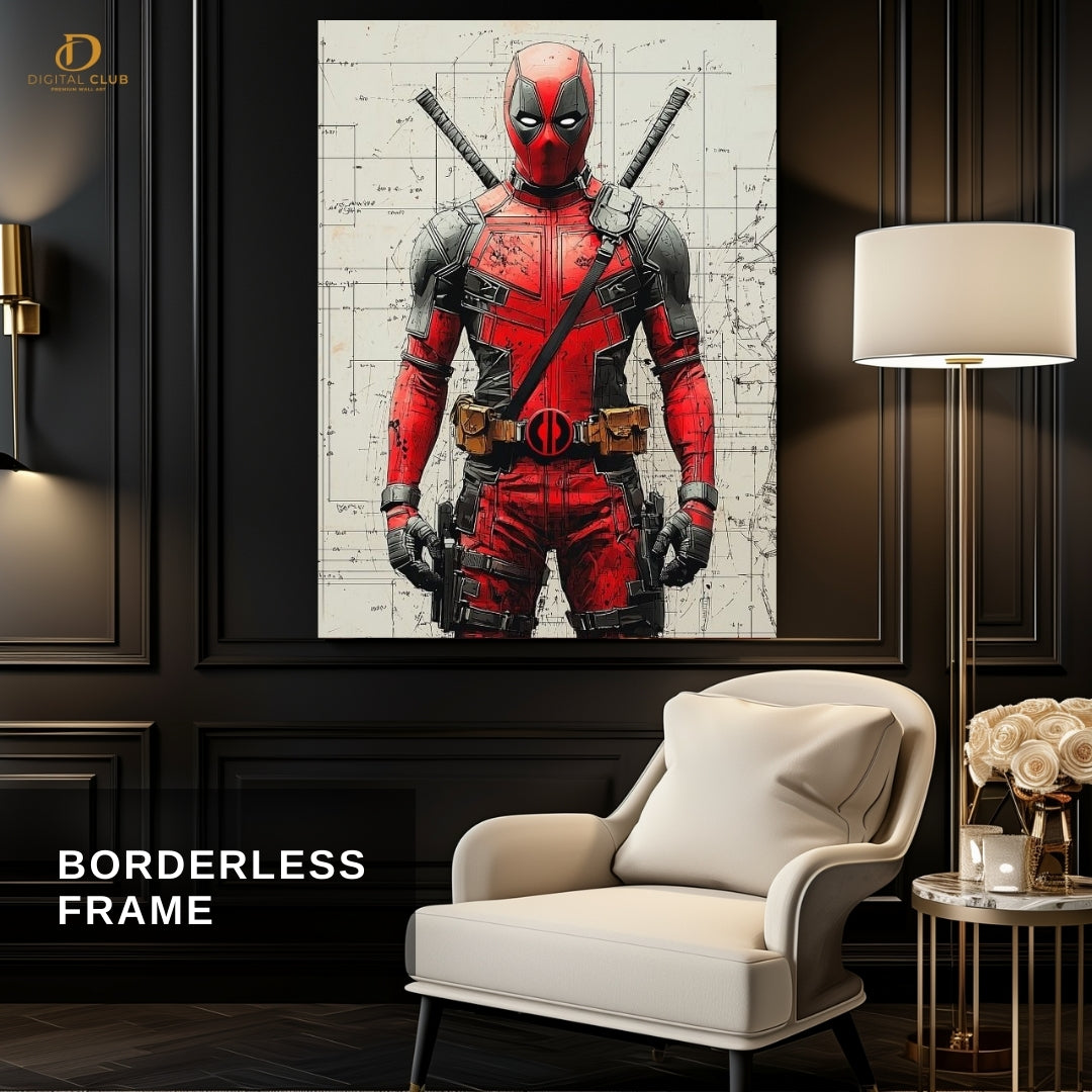 DEADPOOL GRAPHICS - Premium Wall Art