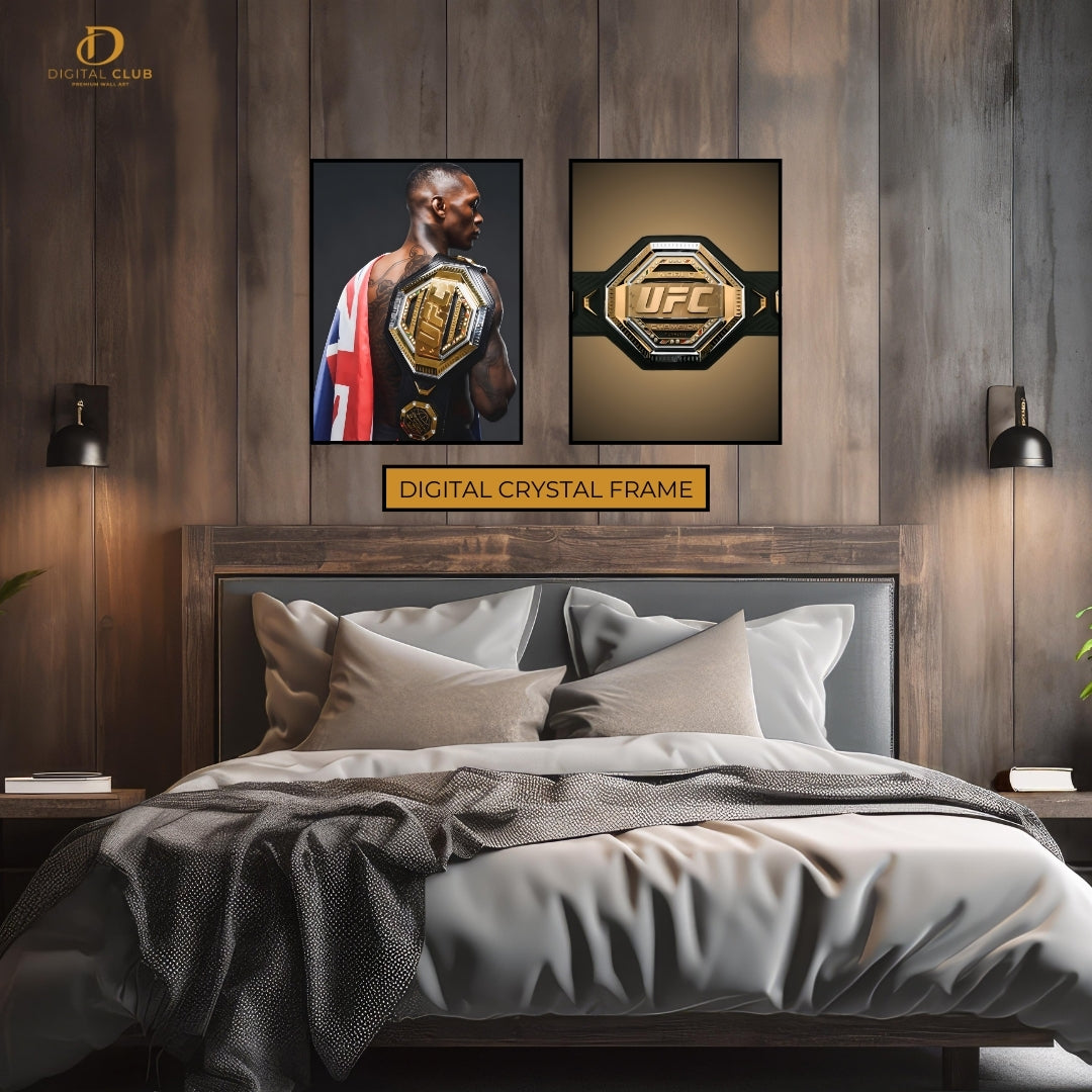 Adesanya UFC Champ - 2 Panel Wall Art