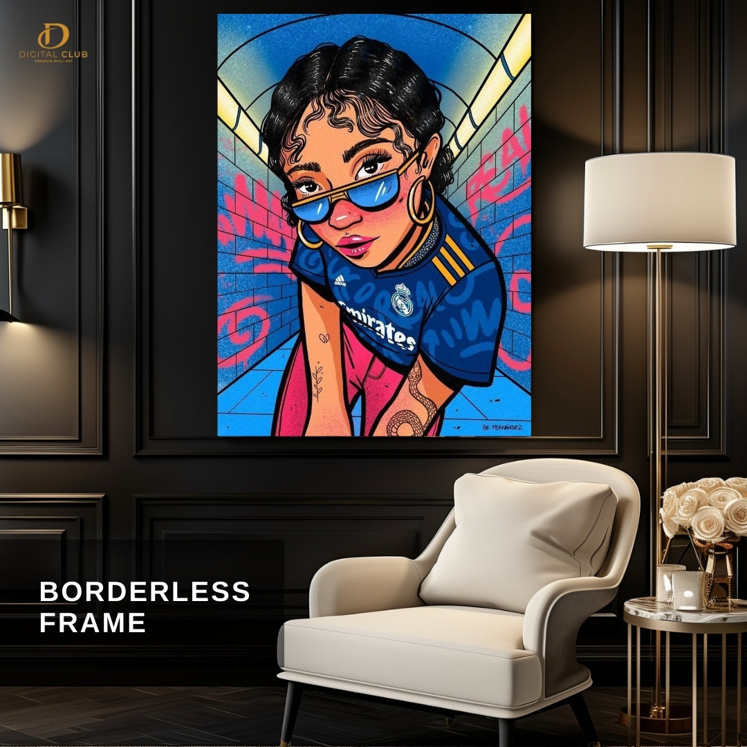 Pop Girl Artwork- Premium Wall Art