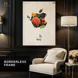 Apple Urdu Written Premium Wall Art