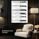 Knifes Collection - Premium Wall Art