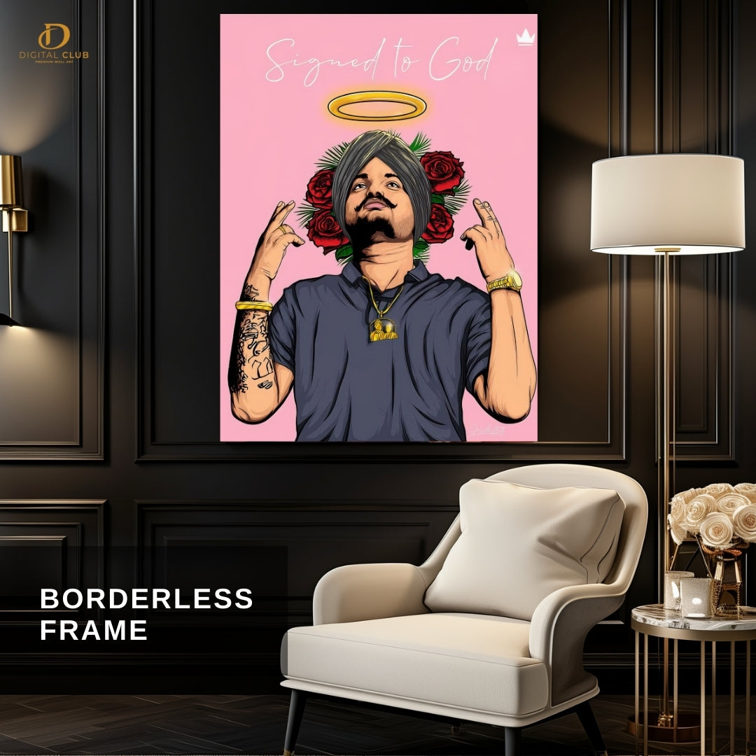 Sidhu Signed God - Music- Premium Wall Art