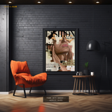 Fashion Magazine Cover Premium Wall Art