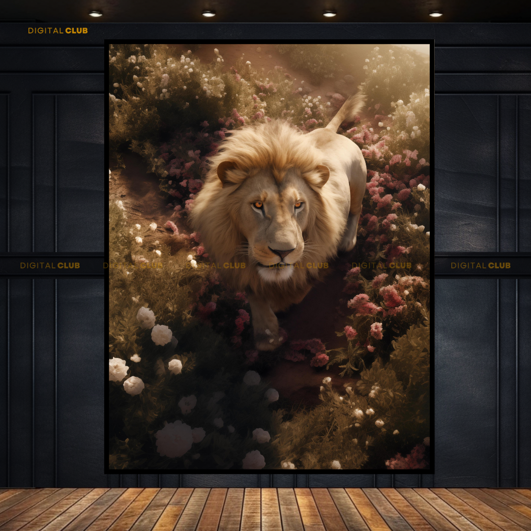 Lion AI Artwork - Animal & Wildlife Premium Wall Art