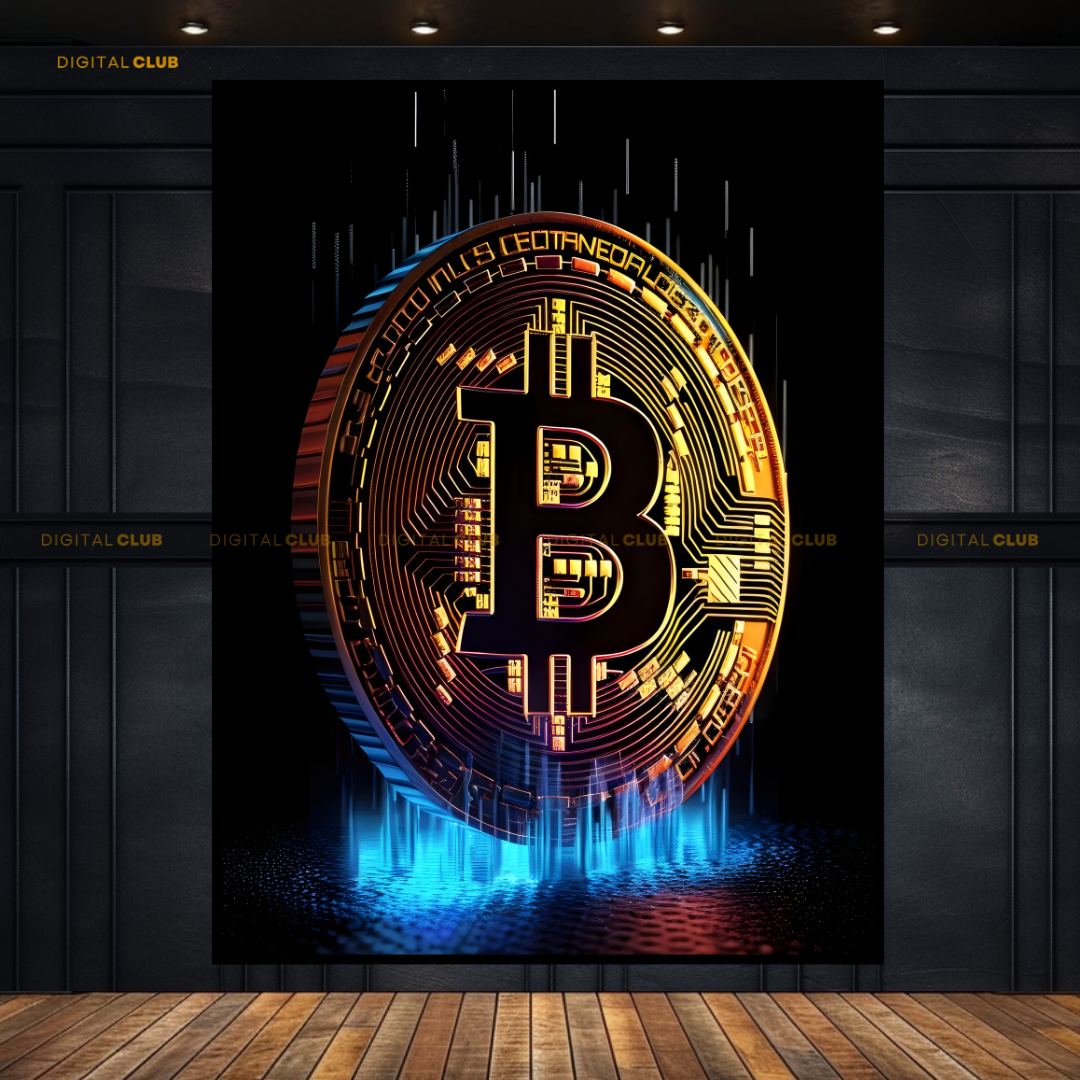 Bitcoin Gold - Crypto - Premium Wall Art