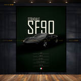 Ferrari SF90 Stradale - Artwork  - Premium Wall Art