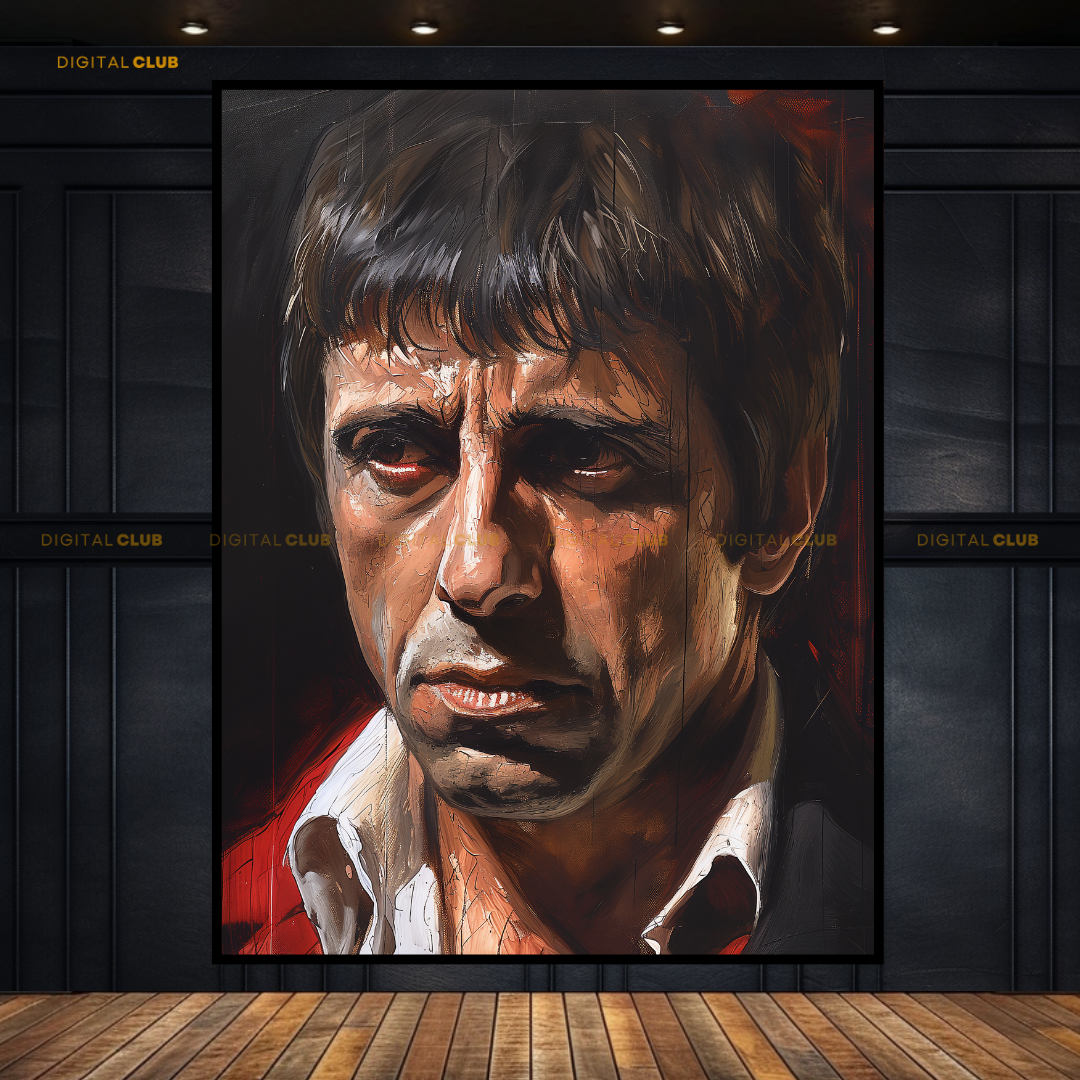 Tony Montana Scarface Premium Wall Art