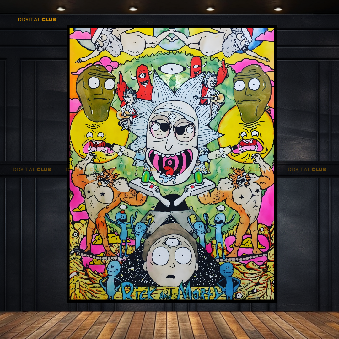 Rick & Morty POP ART Premium Wall Art