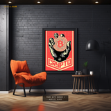 Bitcoin - Crypto Artwork - Premium Wall Art