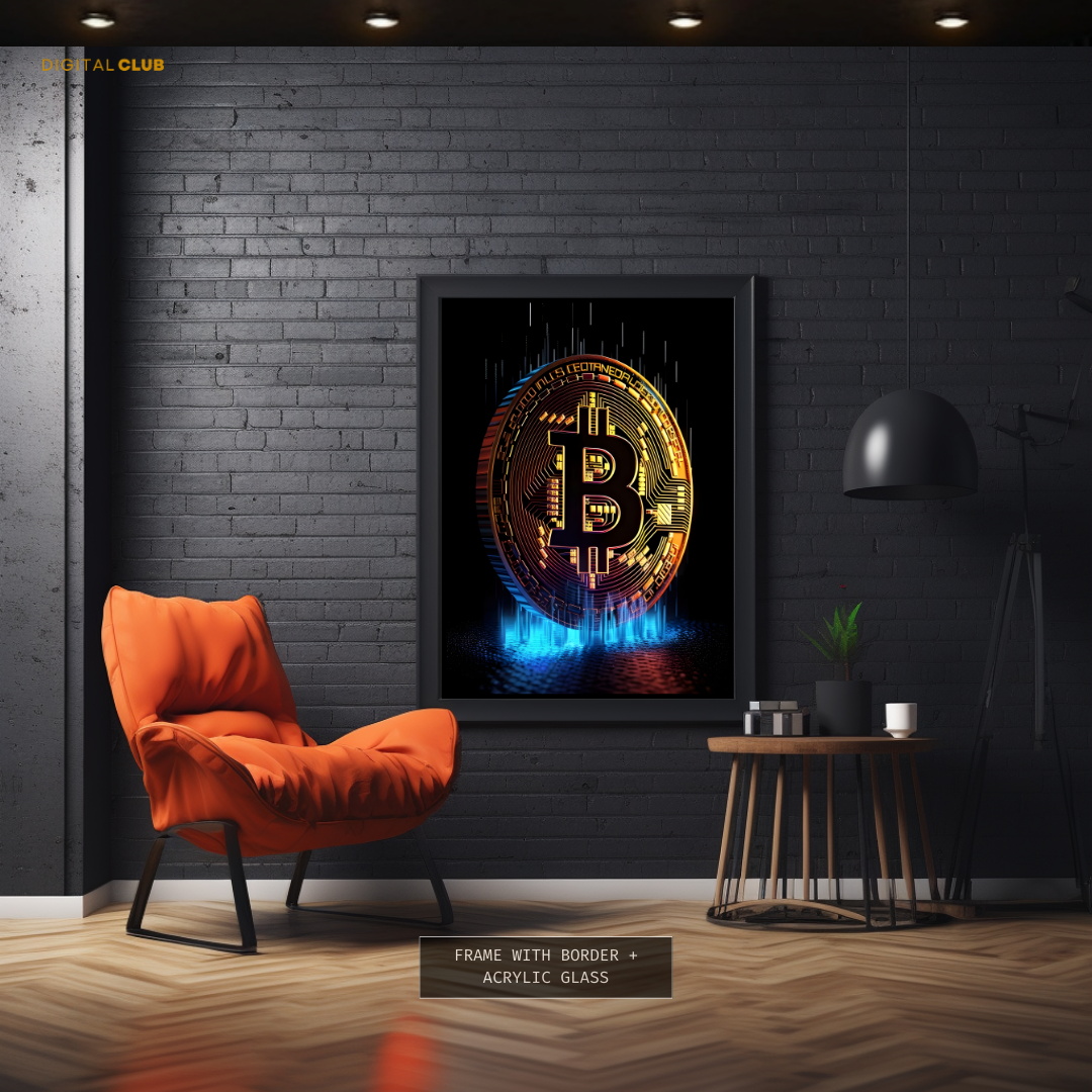 Bitcoin Gold - Crypto - Premium Wall Art